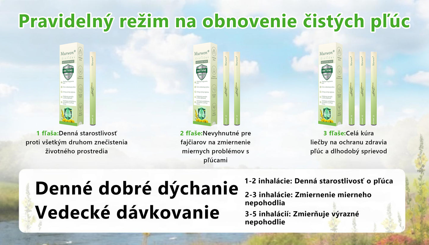 🇸🇰 Vysoko kvalitný slovenský výrobok s doručením v rámci krajiny 🥇 Murwon® bylinný inhalátor na čistenie pľúc 🍐 (👨‍⚕️ Účinná pomoc: kašeľ, zápal hrtana, krátenie dychu, hlieny, ucpaný nos, bronchitída, alergické príznaky a pľúcne ťažkosti) ❤️
