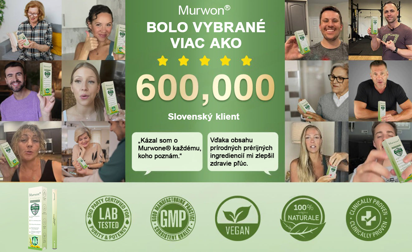 🇸🇰 Vysoko kvalitný slovenský výrobok s doručením v rámci krajiny 🥇 Murwon® bylinný inhalátor na čistenie pľúc 🍐 (👨‍⚕️ Účinná pomoc: kašeľ, zápal hrtana, krátenie dychu, hlieny, ucpaný nos, bronchitída, alergické príznaky a pľúcne ťažkosti) ❤️