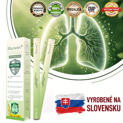🇸🇰 Vysoko kvalitný slovenský výrobok s doručením v rámci krajiny 🥇 Murwon® bylinný inhalátor na čistenie pľúc 🍐 (👨‍⚕️ Účinná pomoc: kašeľ, zápal hrtana, krátenie dychu, hlieny, ucpaný nos, bronchitída, alergické príznaky a pľúcne ťažkosti) ❤️
