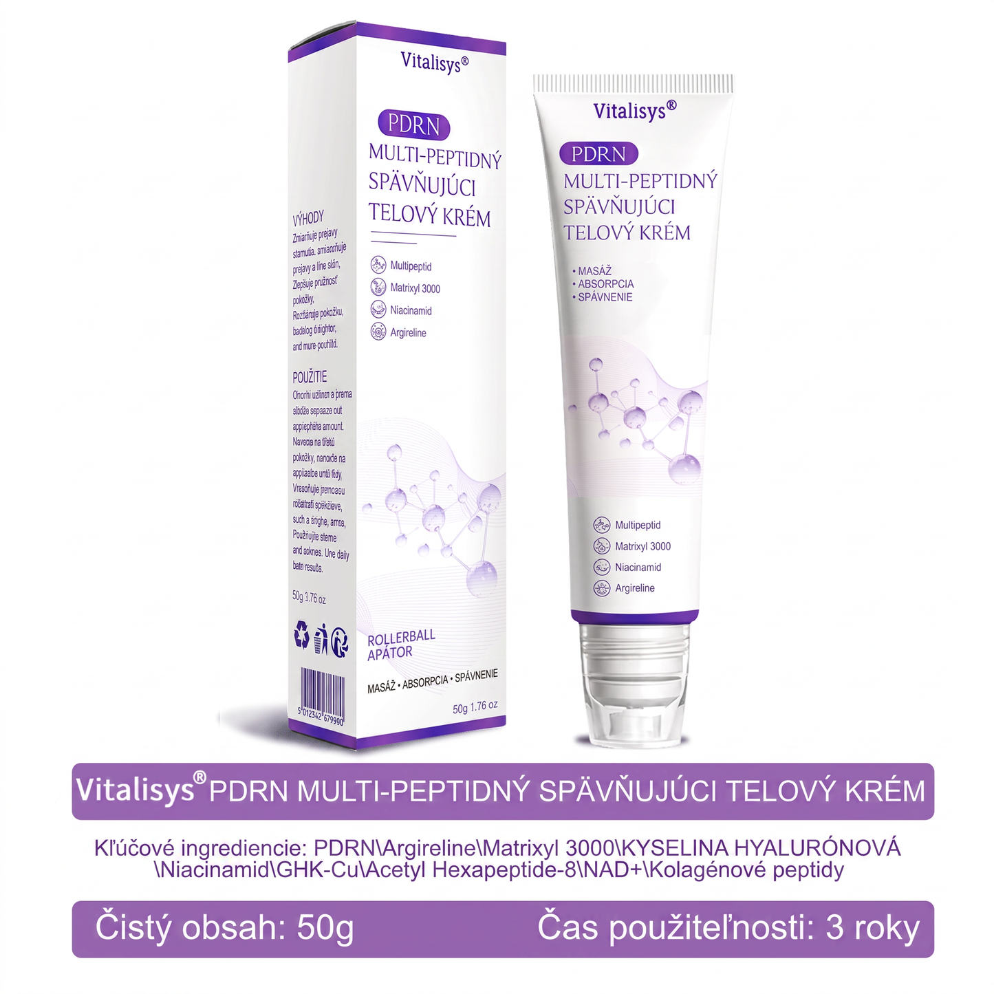 🇸🇰 Odporúčané dermatológmi🥇 | 🍍Vitalisys® PDRN multipeptidový masážny telový krém – Proti starnutiu, hydratačný, spevňujúci, regeneračný, zjednocujúci, na odstraňovanie akné a škvŕn, odstraňovanie bradavíc a materských znamienok, zmiernenie psoriázy.❤️