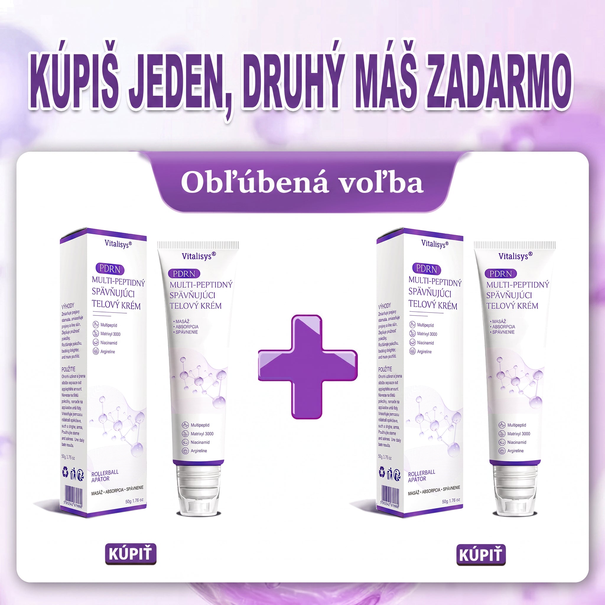 2 škatule — Kúpte 1 získajte 1 zadarmo