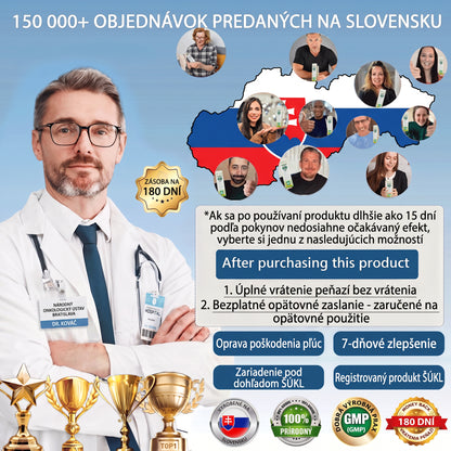 🇸🇰 Vysoko kvalitný slovenský výrobok s doručením v rámci krajiny 🥇 Murwon® bylinný inhalátor na čistenie pľúc 🍐 (👨‍⚕️ Účinná pomoc: kašeľ, zápal hrtana, krátenie dychu, hlieny, ucpaný nos, bronchitída, alergické príznaky a pľúcne ťažkosti) ❤️