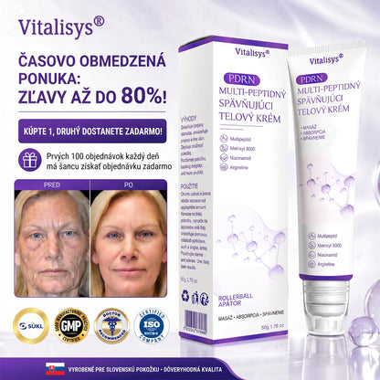 🇸🇰 Odporúčané dermatológmi🥇 | 🍍Vitalisys® PDRN multipeptidový masážny telový krém – Proti starnutiu, hydratačný, spevňujúci, regeneračný, zjednocujúci, na odstraňovanie akné a škvŕn, odstraňovanie bradavíc a materských znamienok, zmiernenie psoriázy.❤️