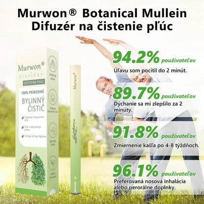 🇸🇰 Slovenské vlastníctvo a správa ✅ Murwon® bylinný difuzér na čistenie pľúc s divozelom (Mullein) 🫁 (kašeľ, faryngitída, dýchavičnosť, hlieny, upchatý nos, bronchitída, alergické príznaky, nepohodlie v pľúcach) 🌹